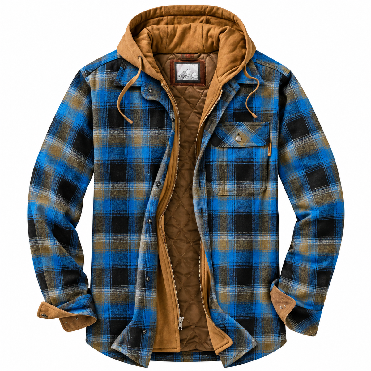 Chaqueta de cuadros para hombre