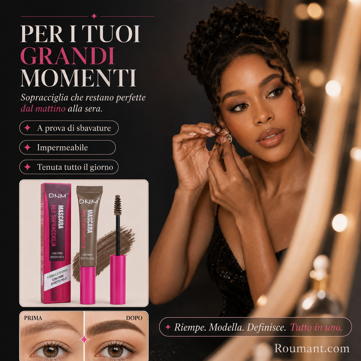 Gel sourcils teinté à effet rapide