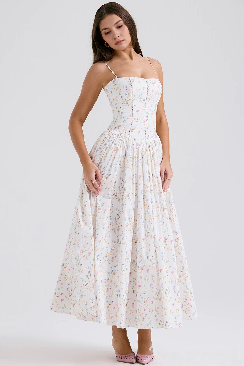 Vestit midi floral