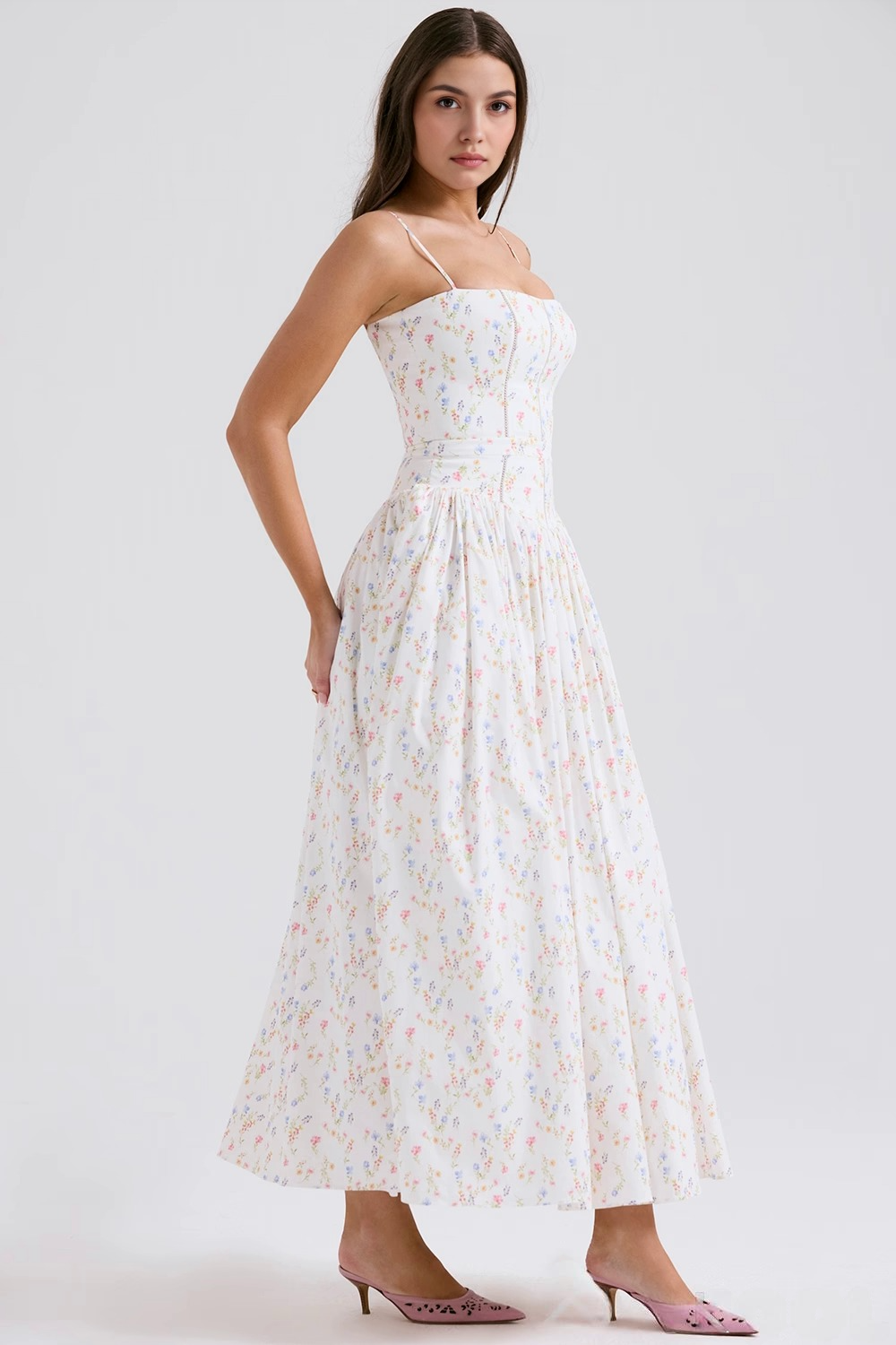 Vestit midi floral