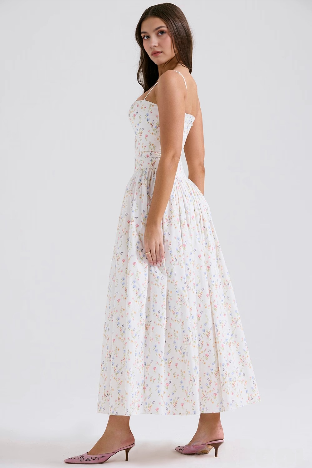 Vestit midi floral