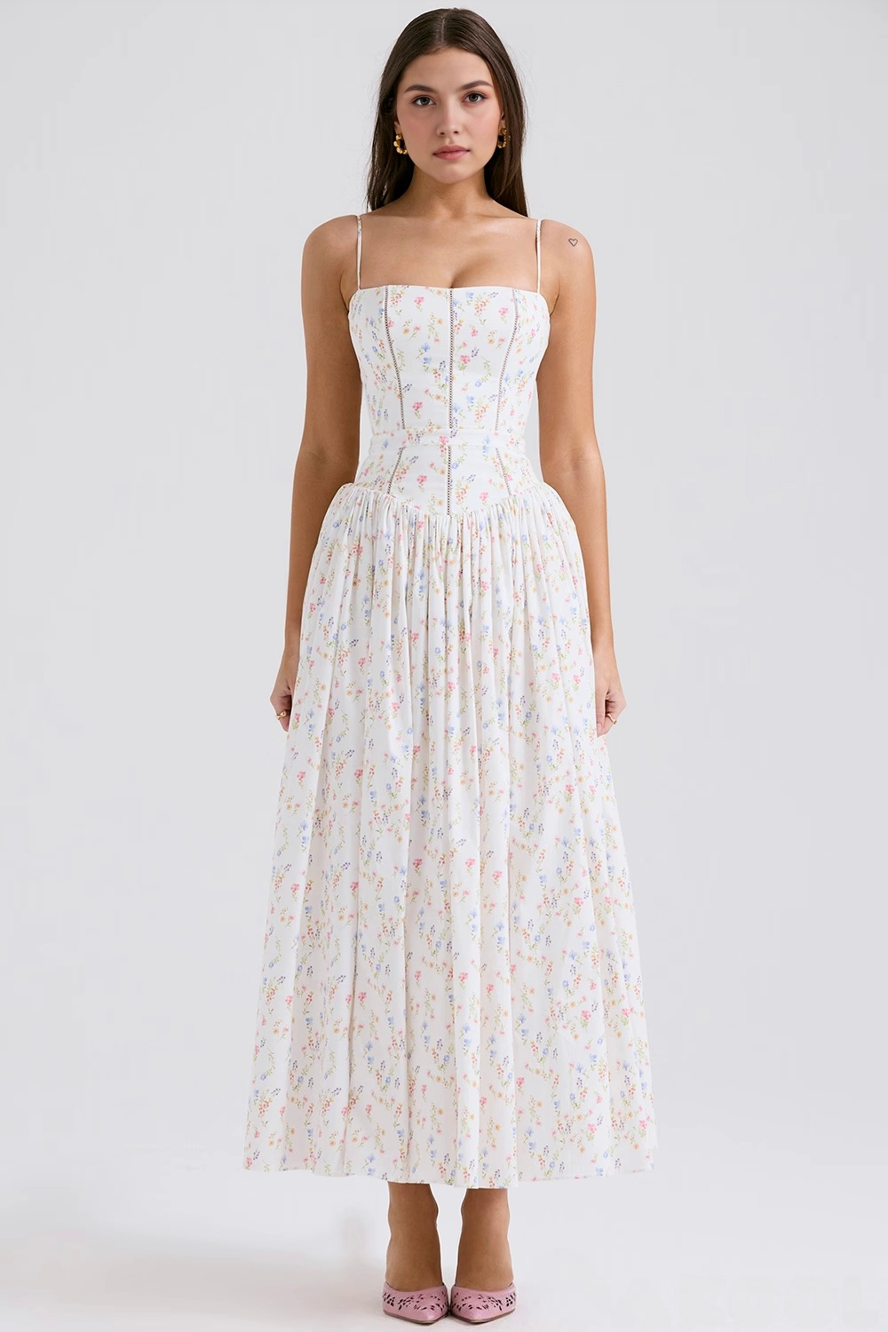 Vestit midi floral