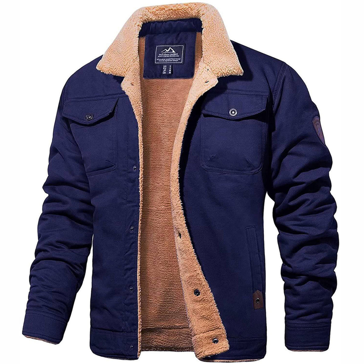 Chaqueta forrada para hombre casual y elegante