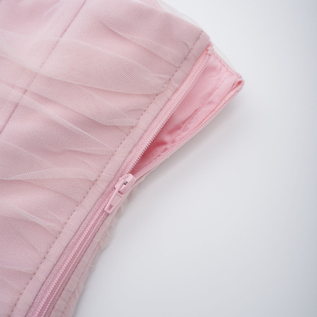 Conjunt de xal i corset rosa Zulema