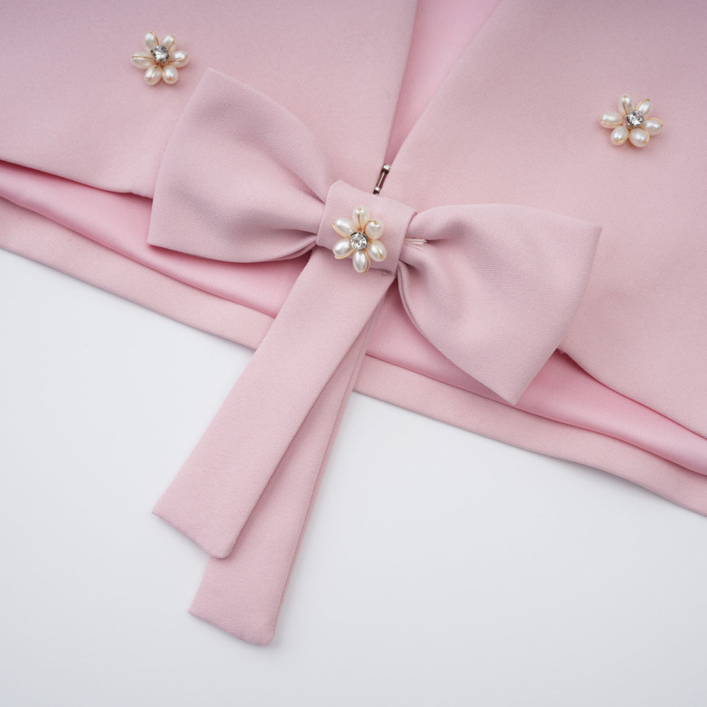 Conjunt de xal i corset rosa Zulema