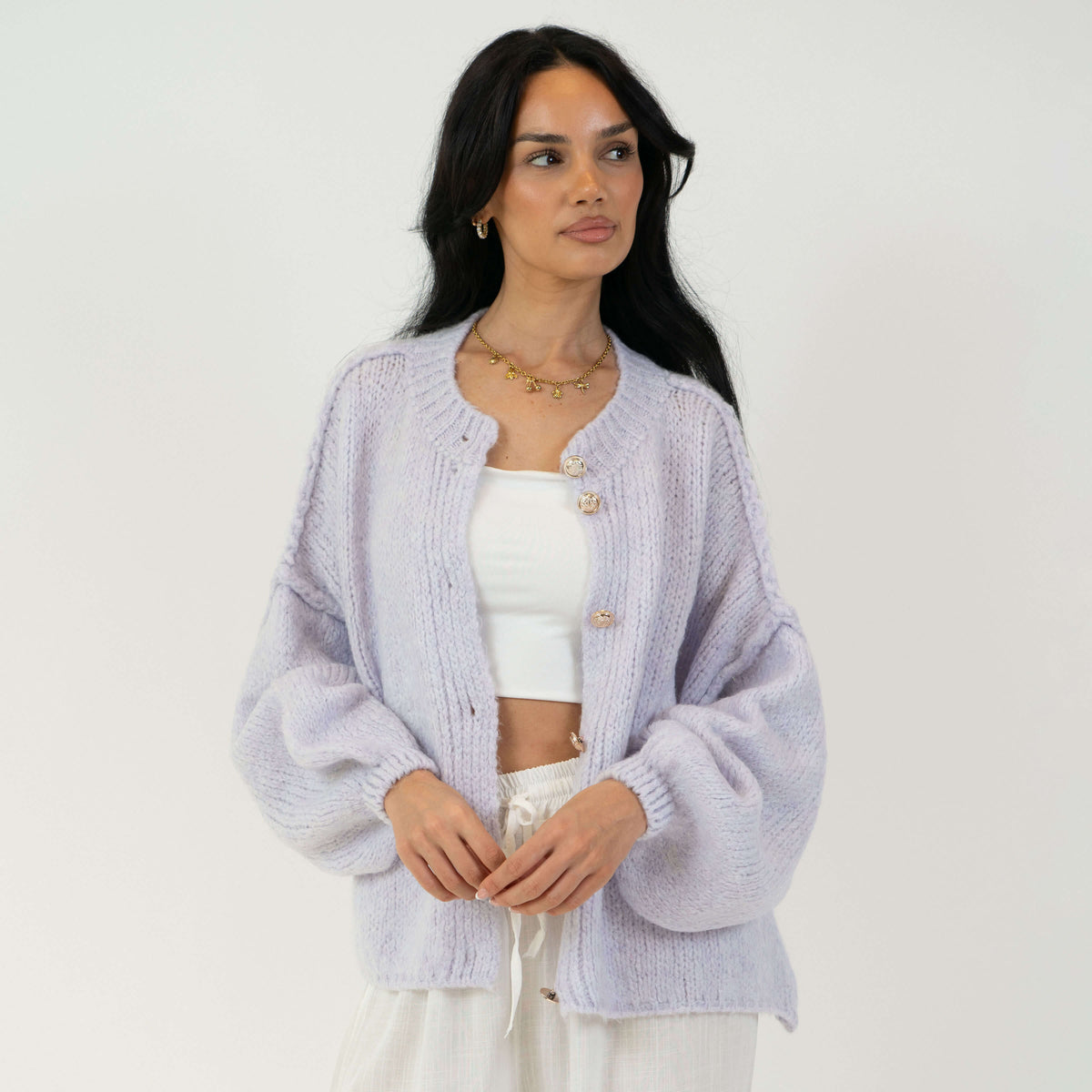 Càrdigan oversize llarg