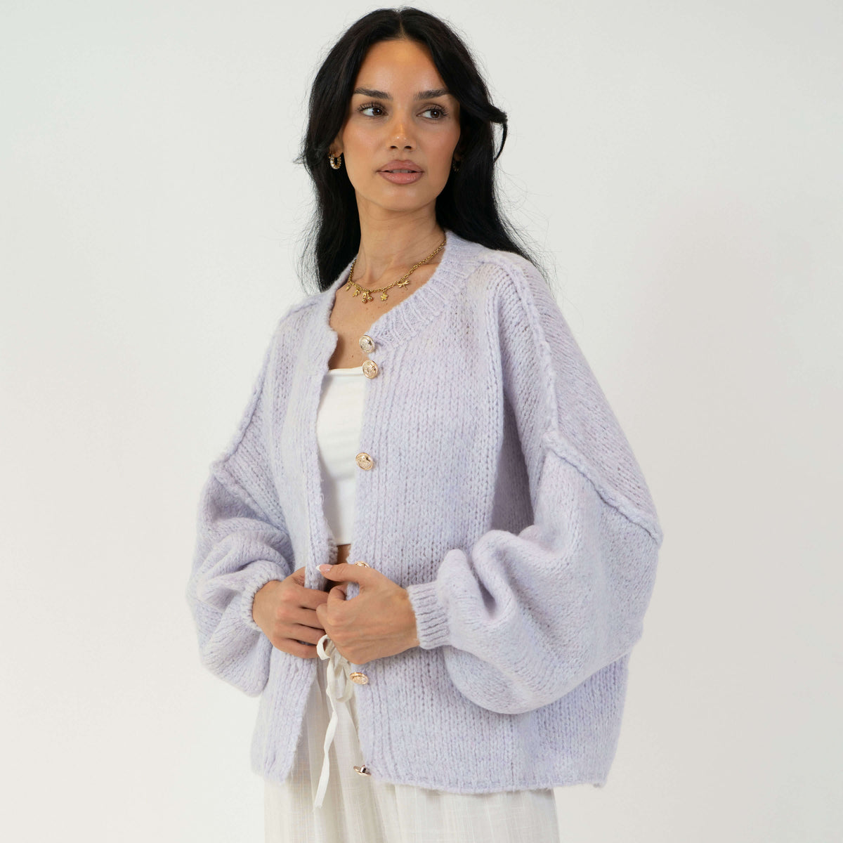 Càrdigan oversize llarg