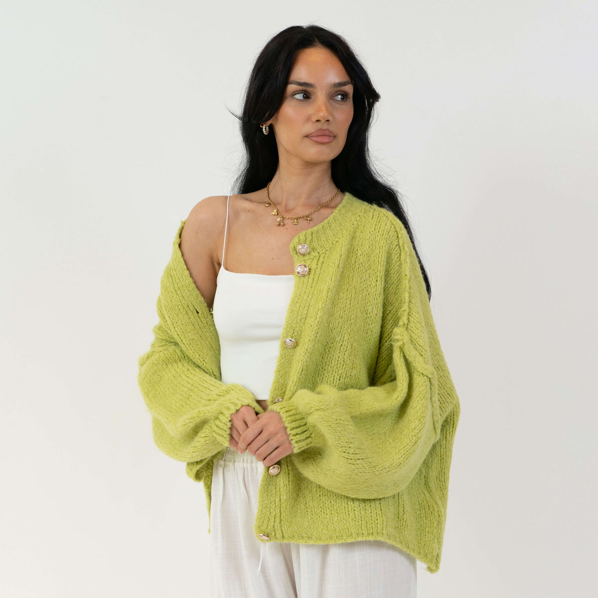 Càrdigan oversize llarg
