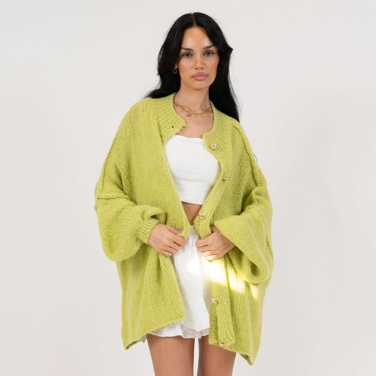 Cárdigan oversize "CozyGlam"