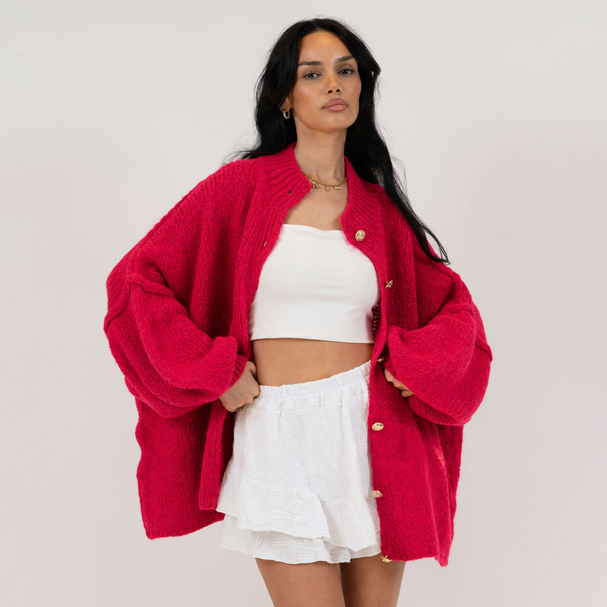 Cárdigan oversize "CozyGlam"