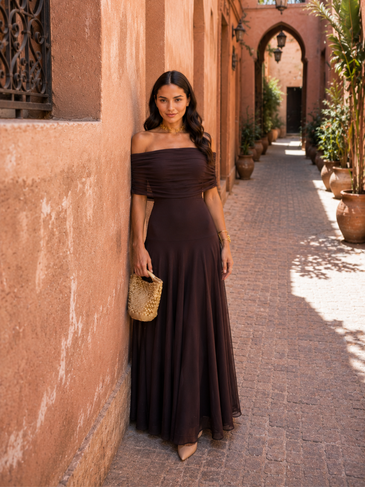 Abito Toledo color marrone