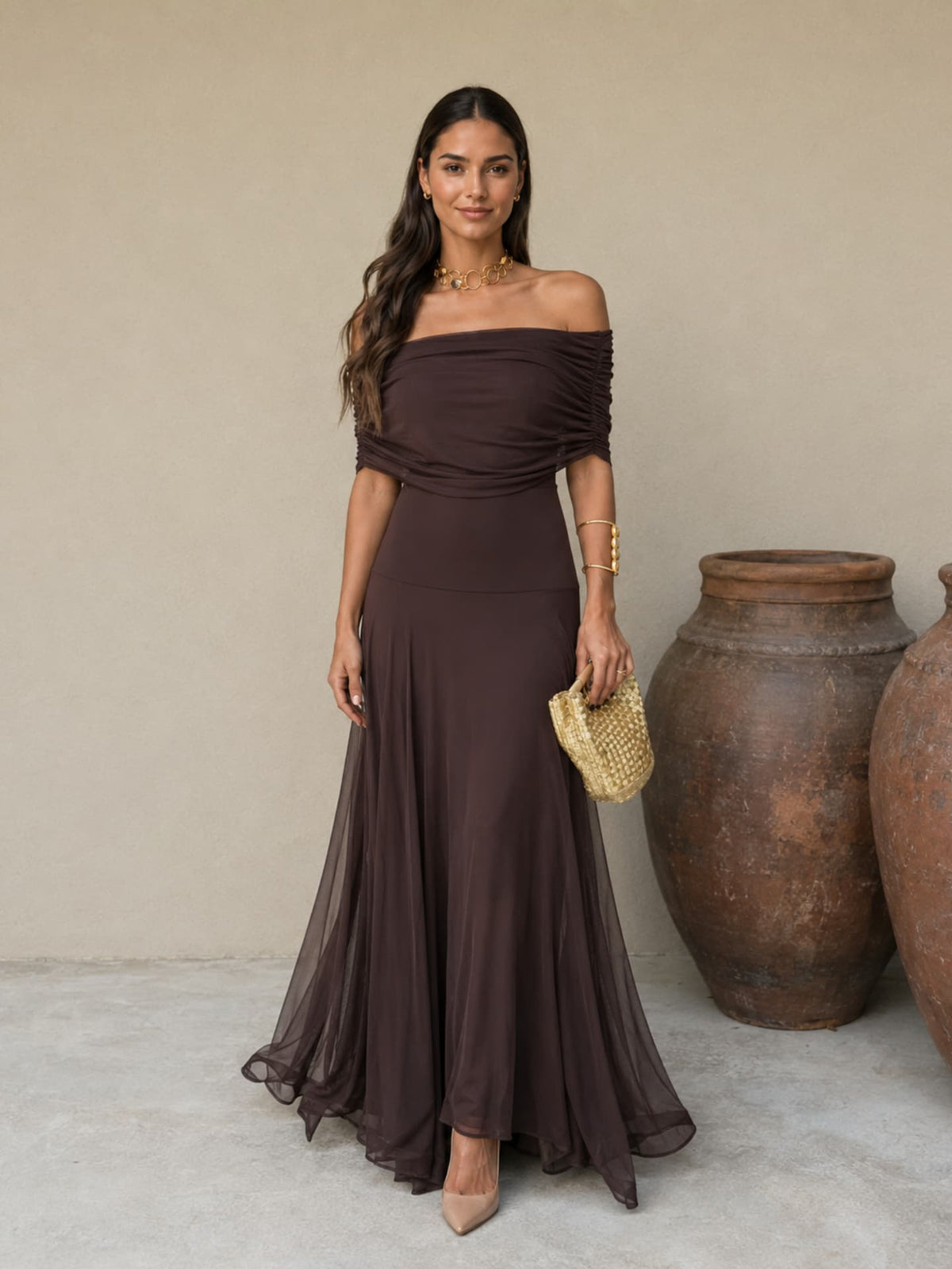 Abito Toledo color marrone