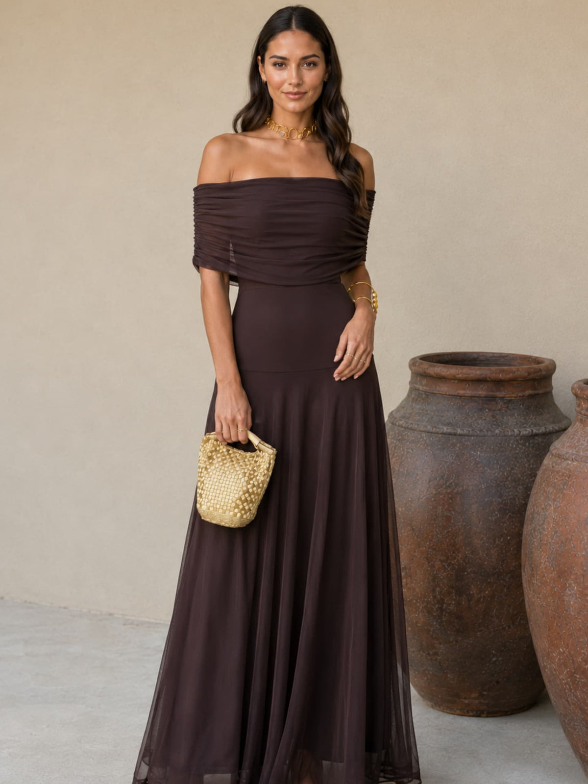 Abito Toledo color marrone