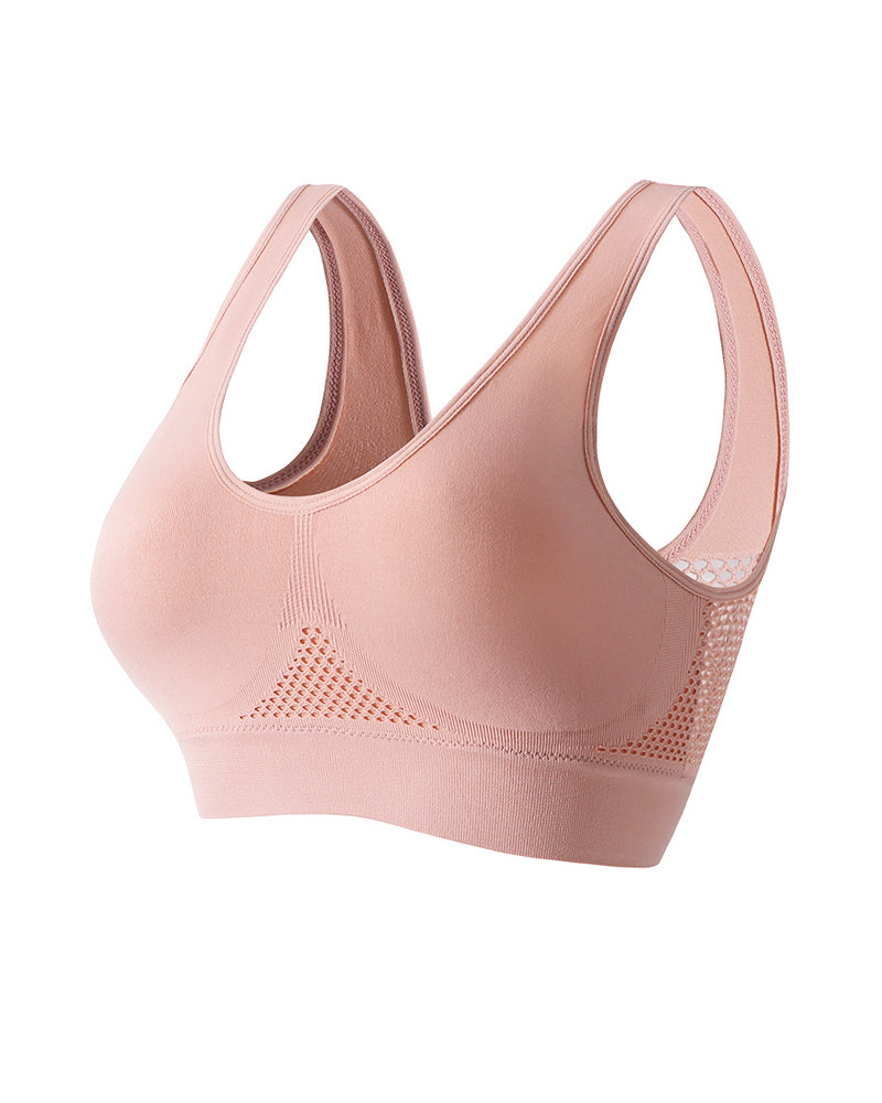 Soutiador esportiu sense costures amb estalvis amovibles