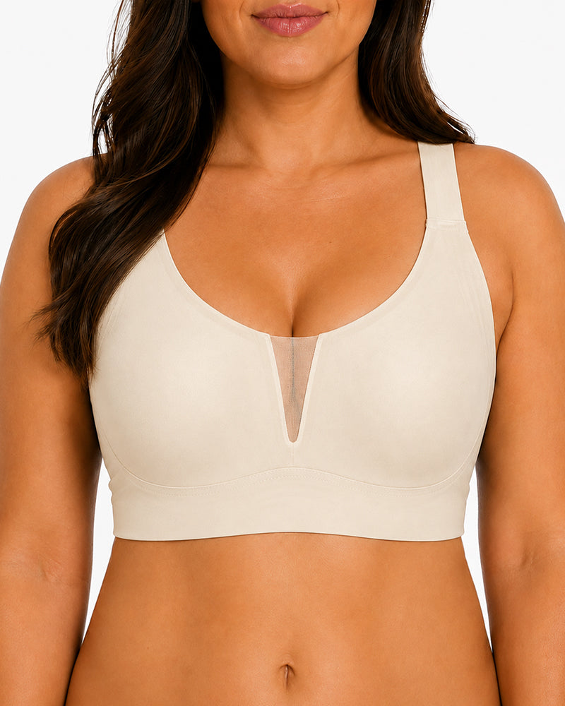 Soutien-gorge grande taille sans coutures, confortable, à bonnet plein et maintien intégré