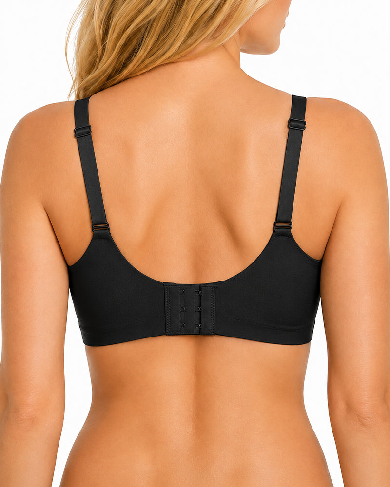 Sostenidor push-up sense costures amb tancament frontal i esquena creuada