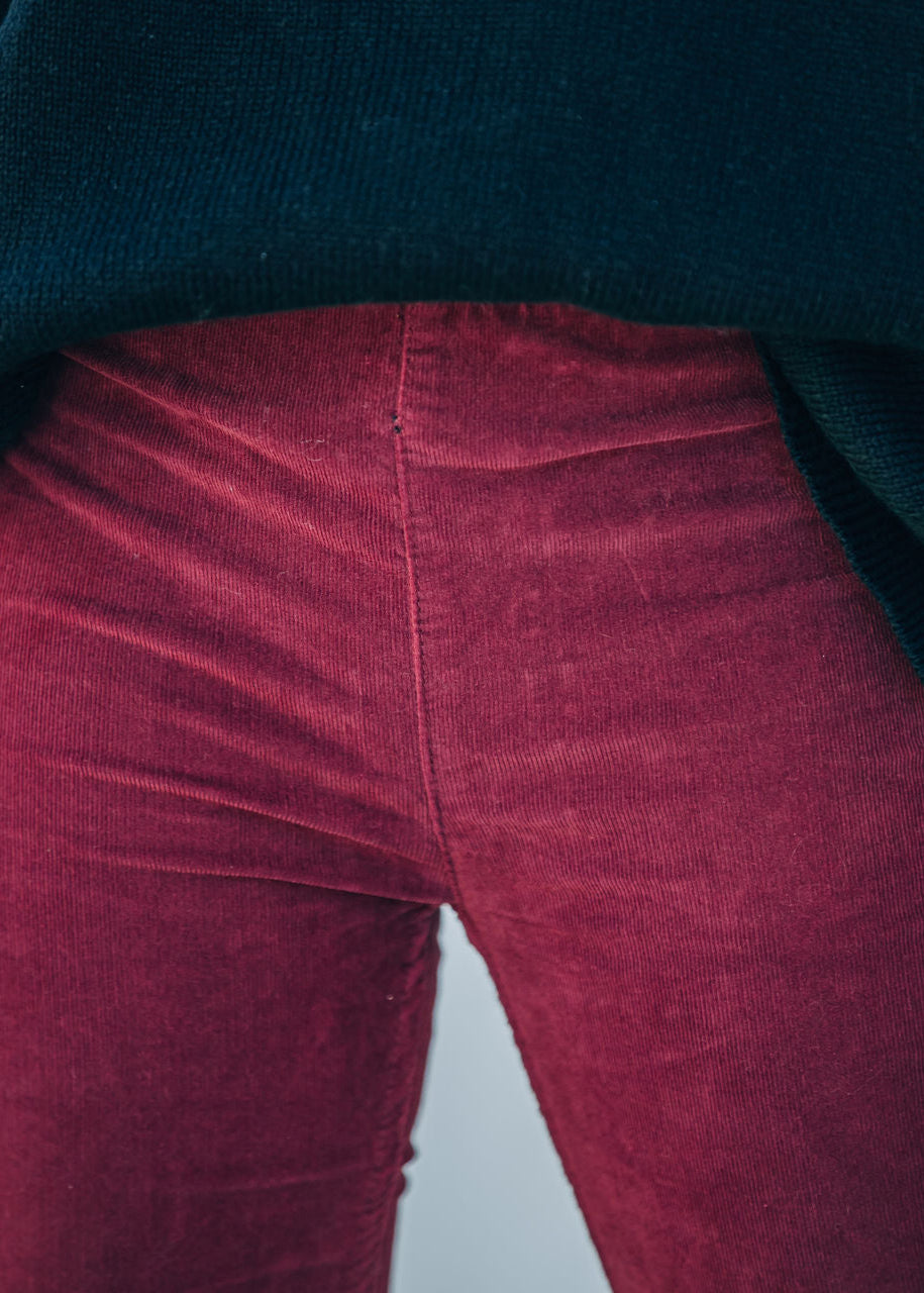 Pantalones acampanados de pana