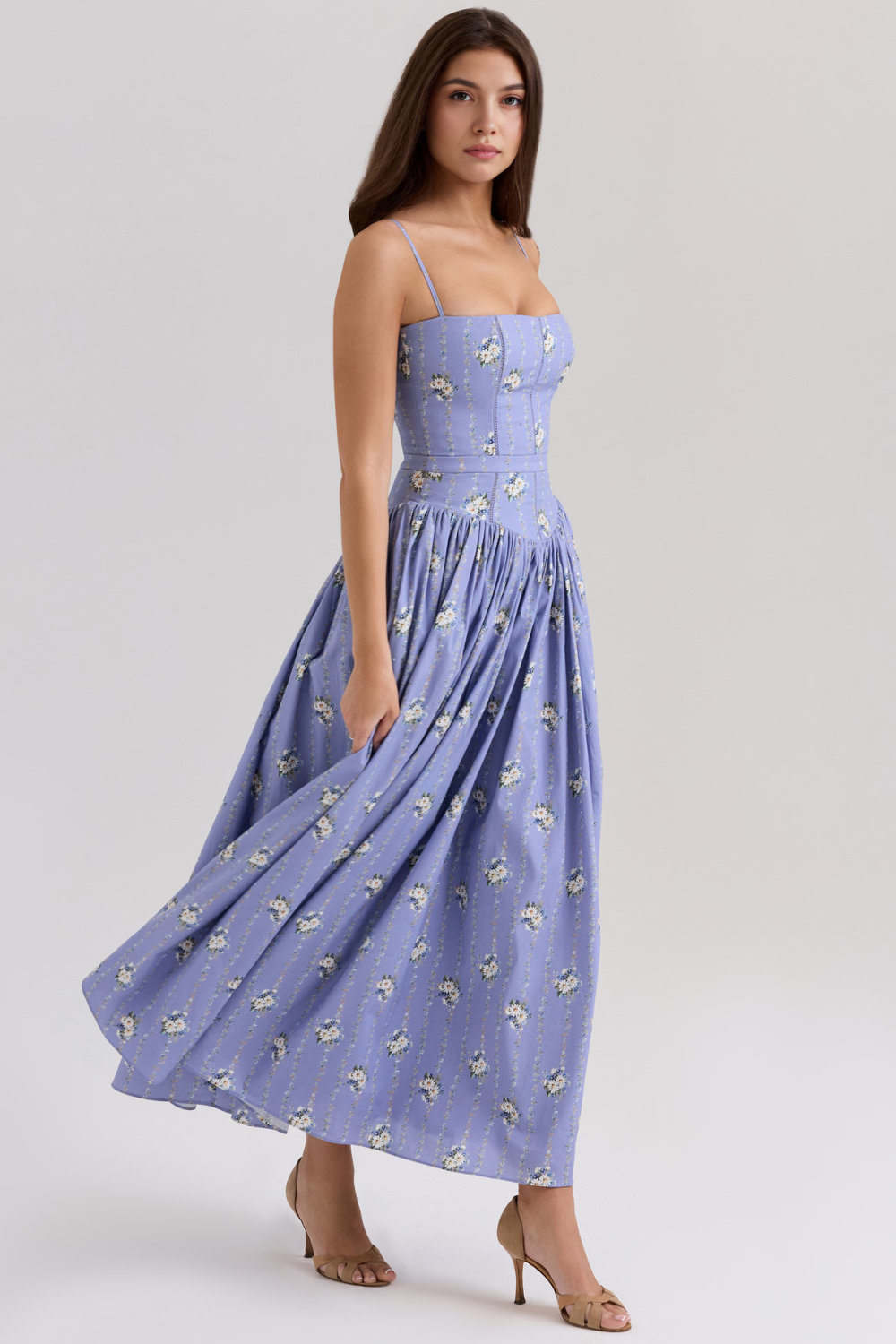 Vestit midi floral