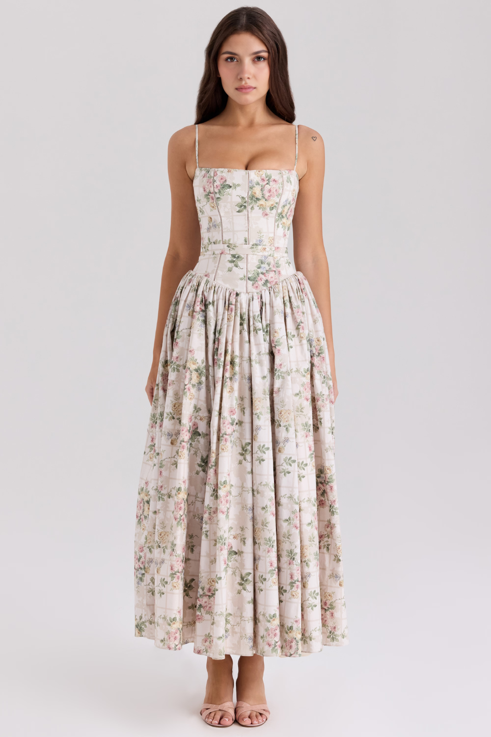 Vestit midi floral