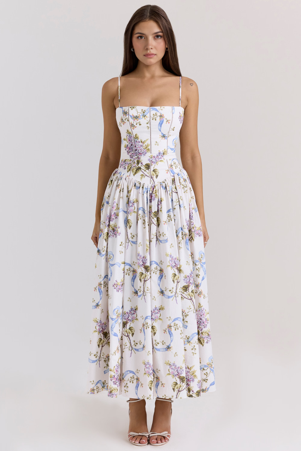 Vestit midi floral