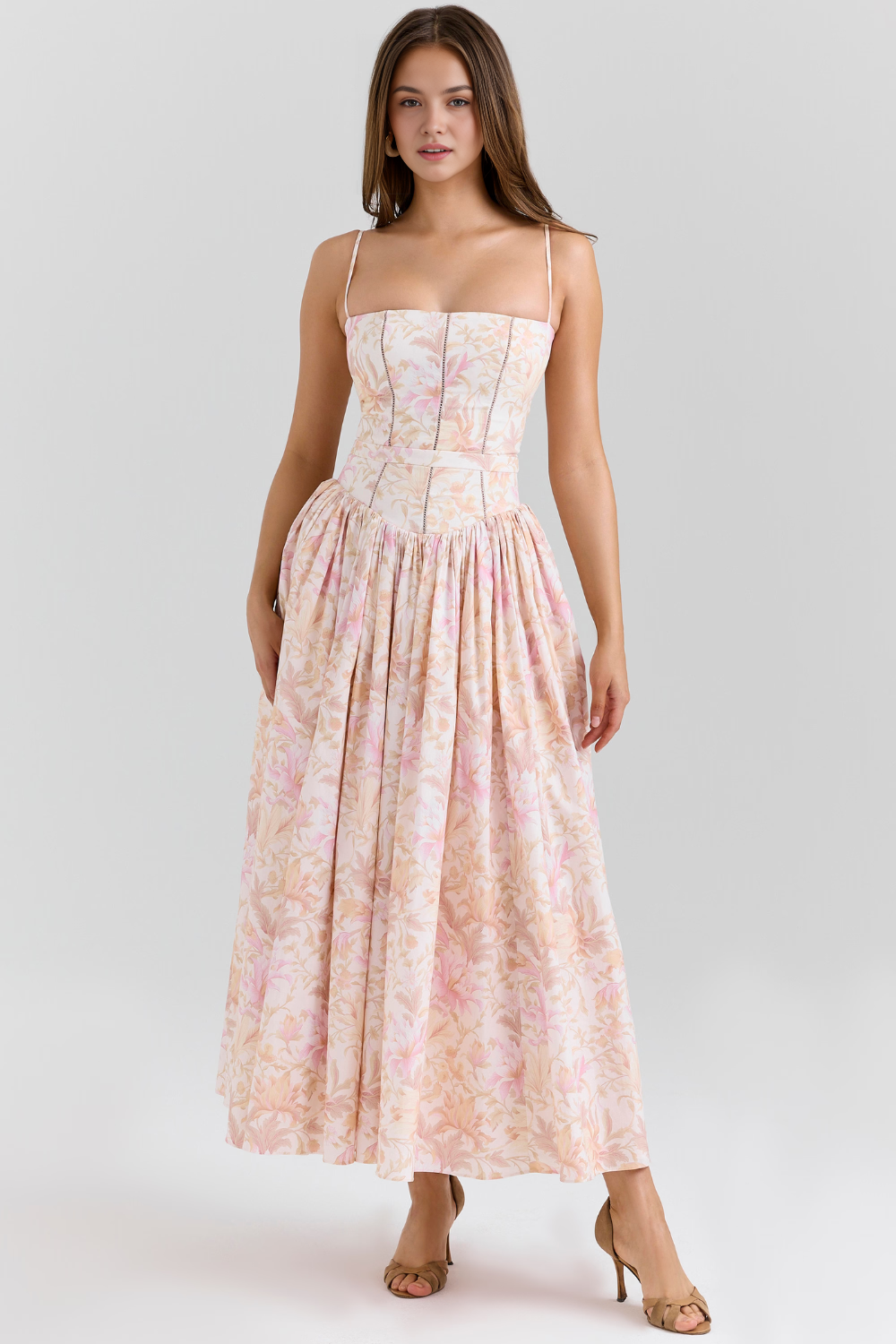 Vestit midi floral