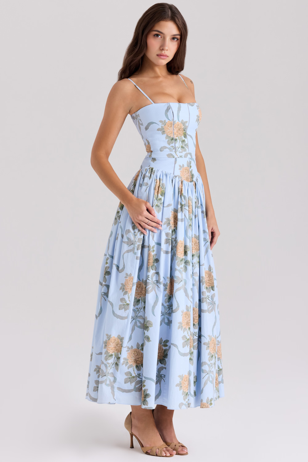Vestit midi floral