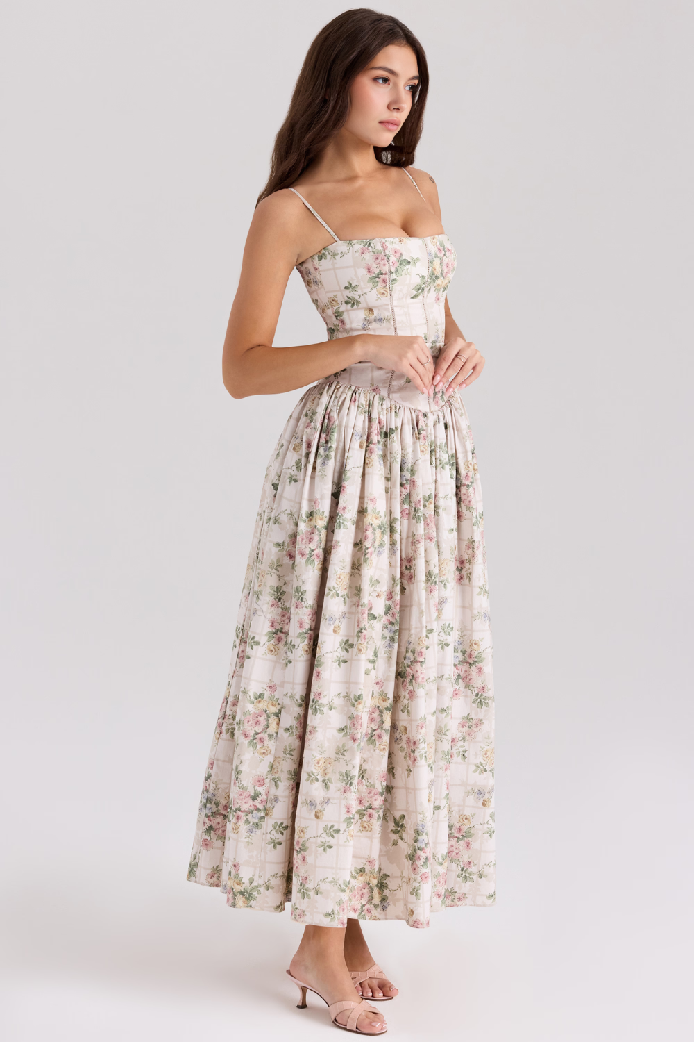 Vestit midi floral