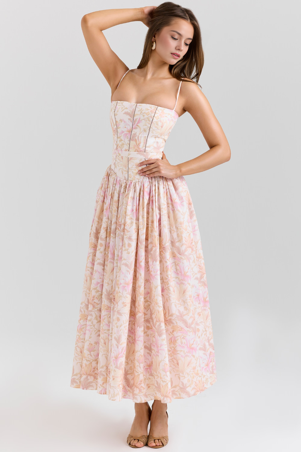 Vestit midi floral