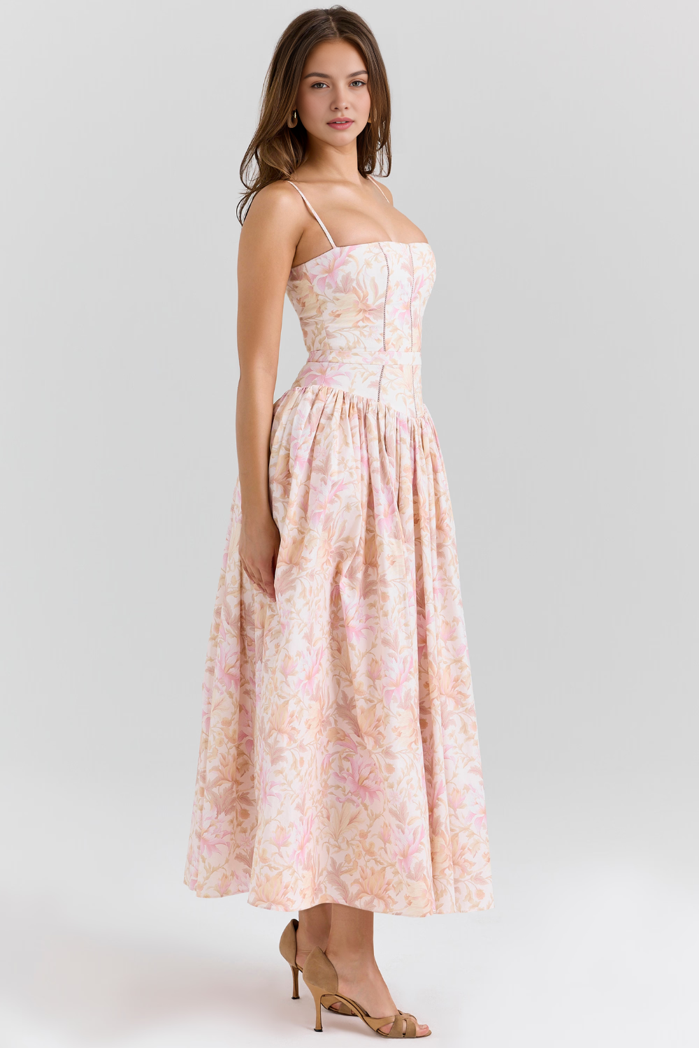 Vestit midi floral