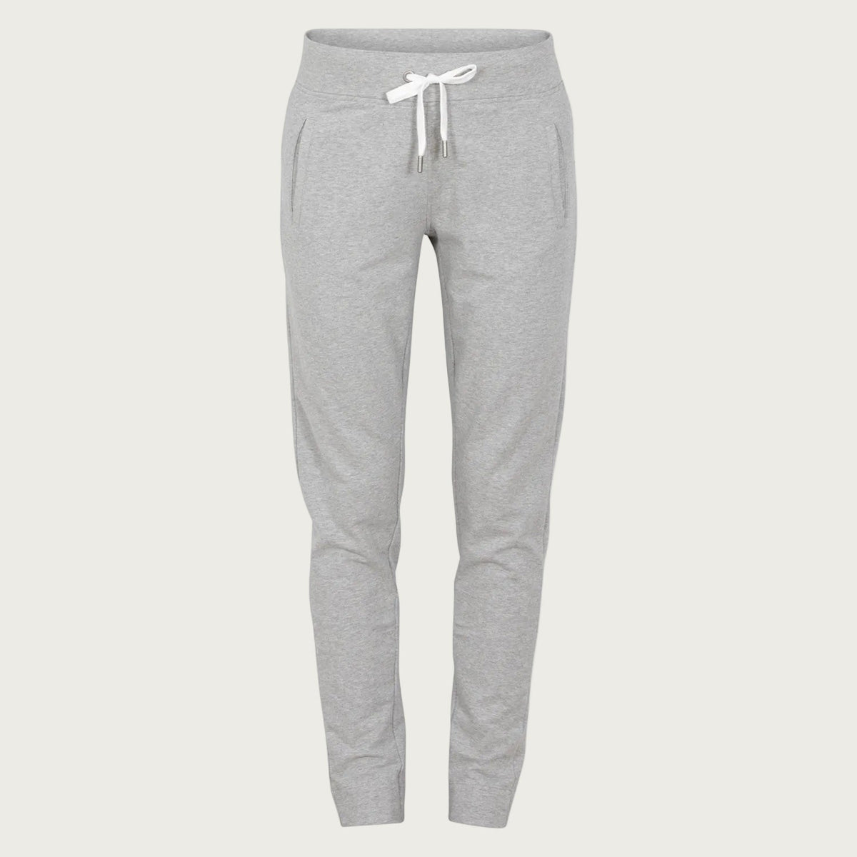 Pantalon droit stretch à taille élastiquée