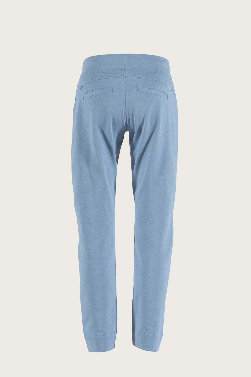 Pantaloni dritti stretch con vita elasticizzata