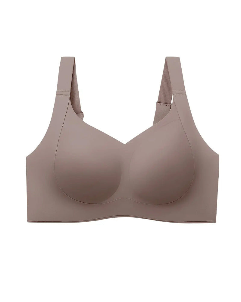 Dekkende push-up-bh med gel, uten bøyler, doble skulderstropper