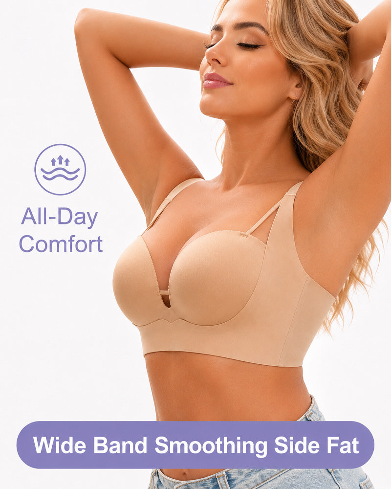 Soutiador de samarreta push-up encoixinat sense aros i sense costures