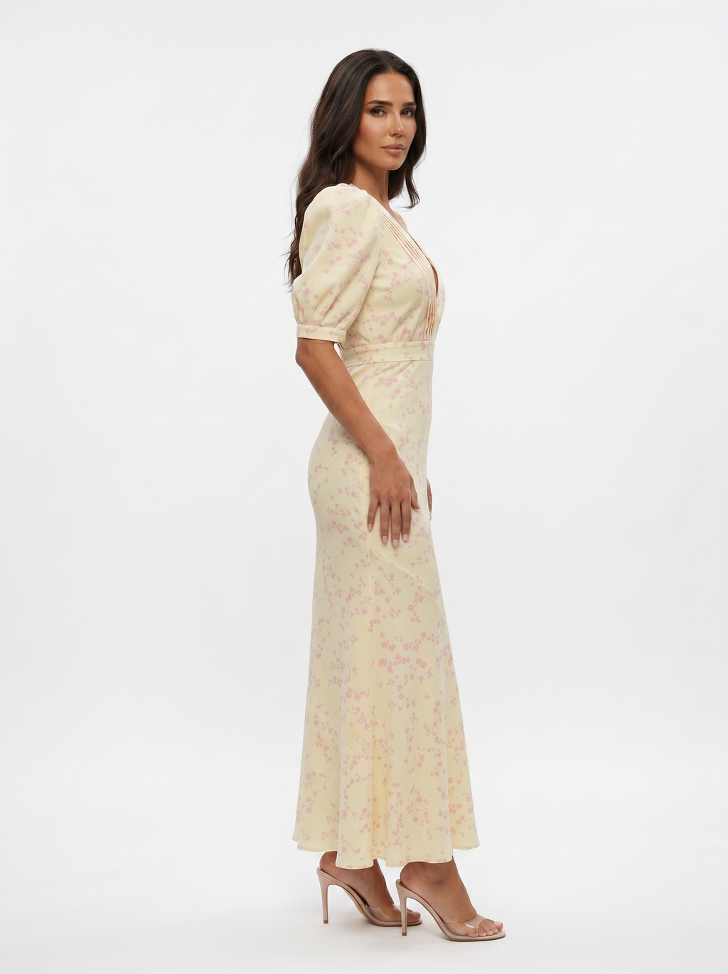 Amaia | Vestit amb disseny floral i coll en V