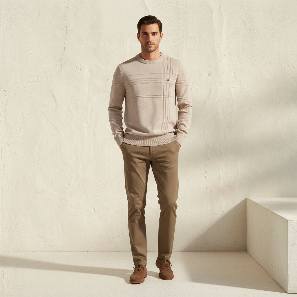 Maglione classico in maglia