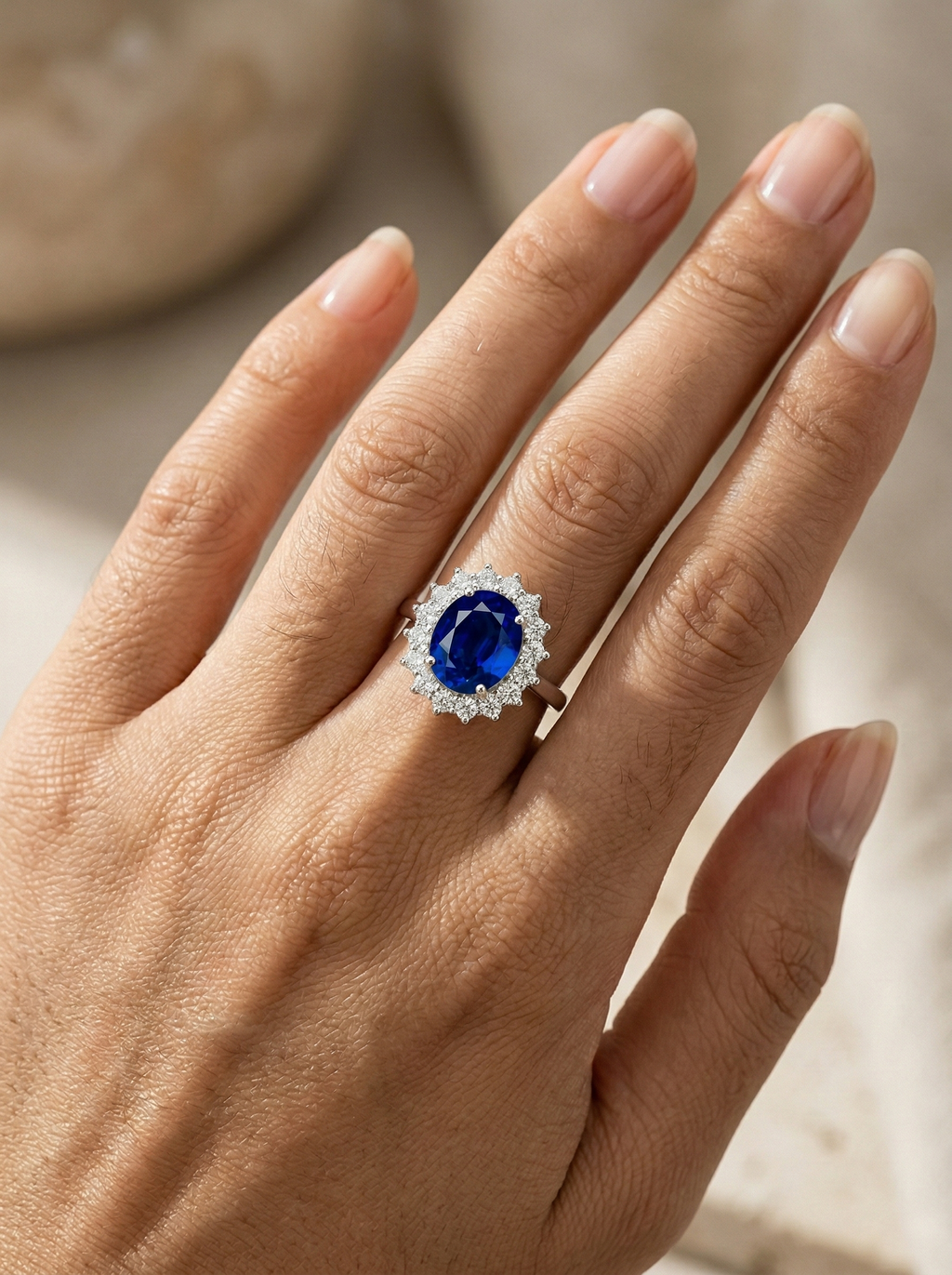 Bague saphir
