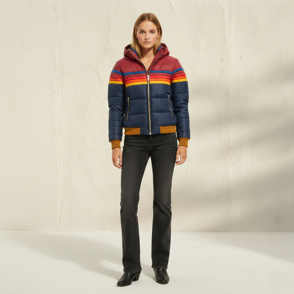Manteau matelassé rétro