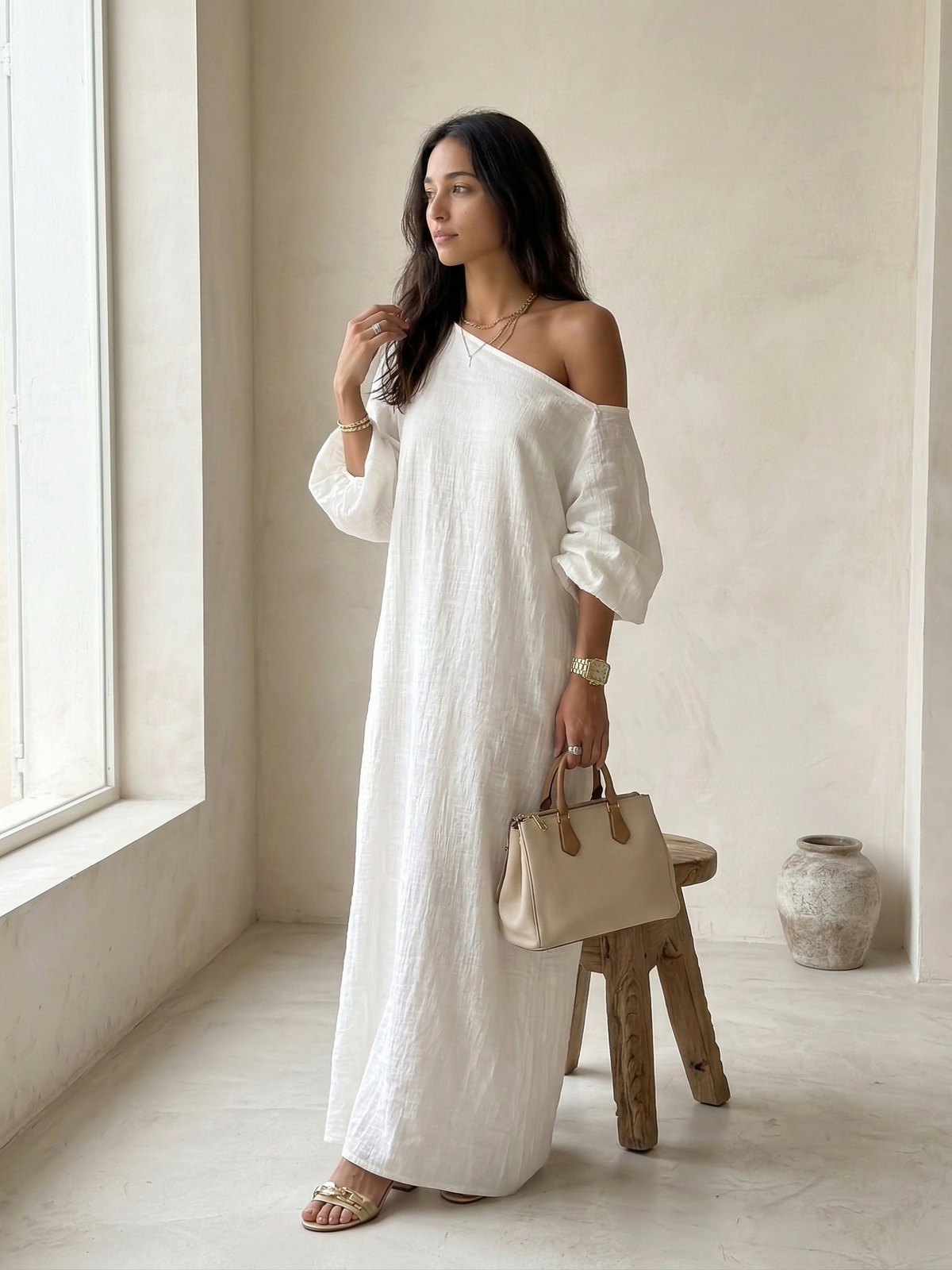 Candela | Vestit llarg de lli