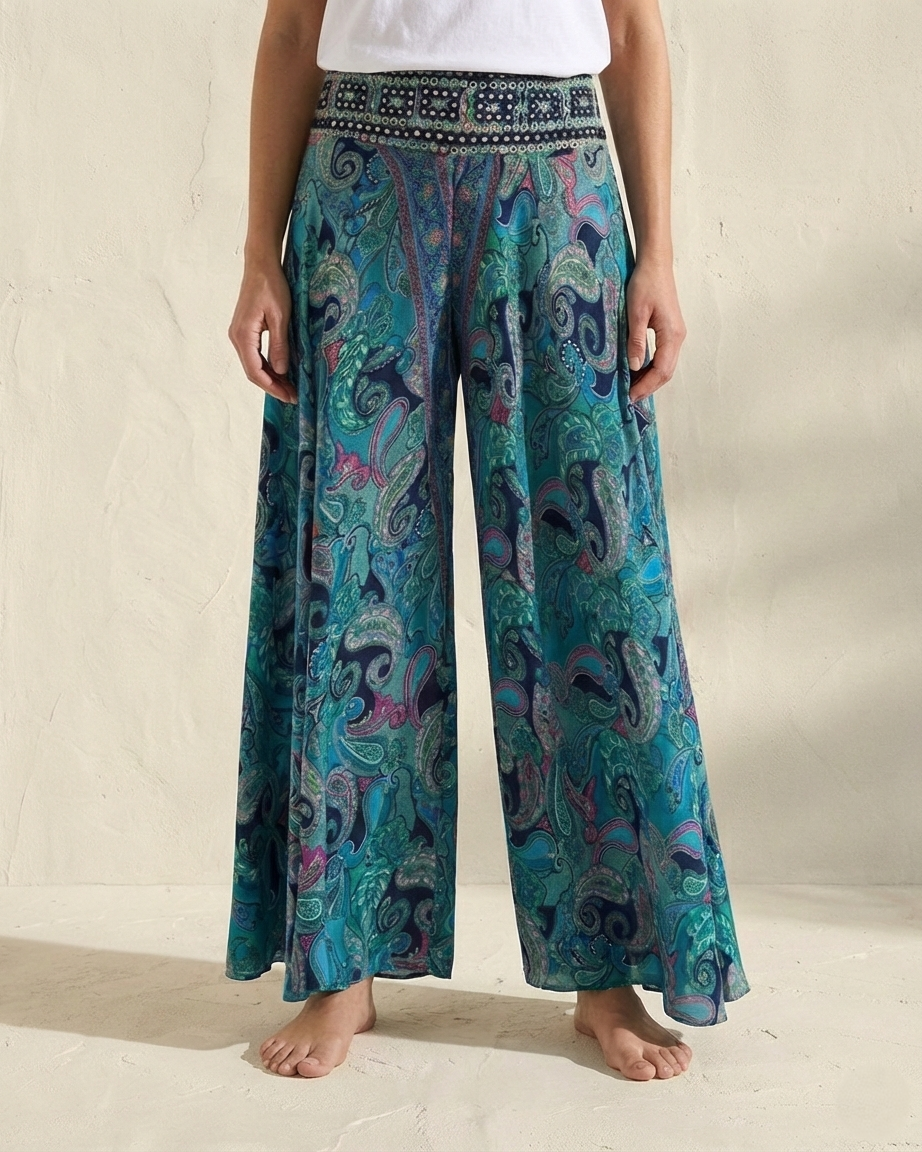 Pantalon bohème imprimé