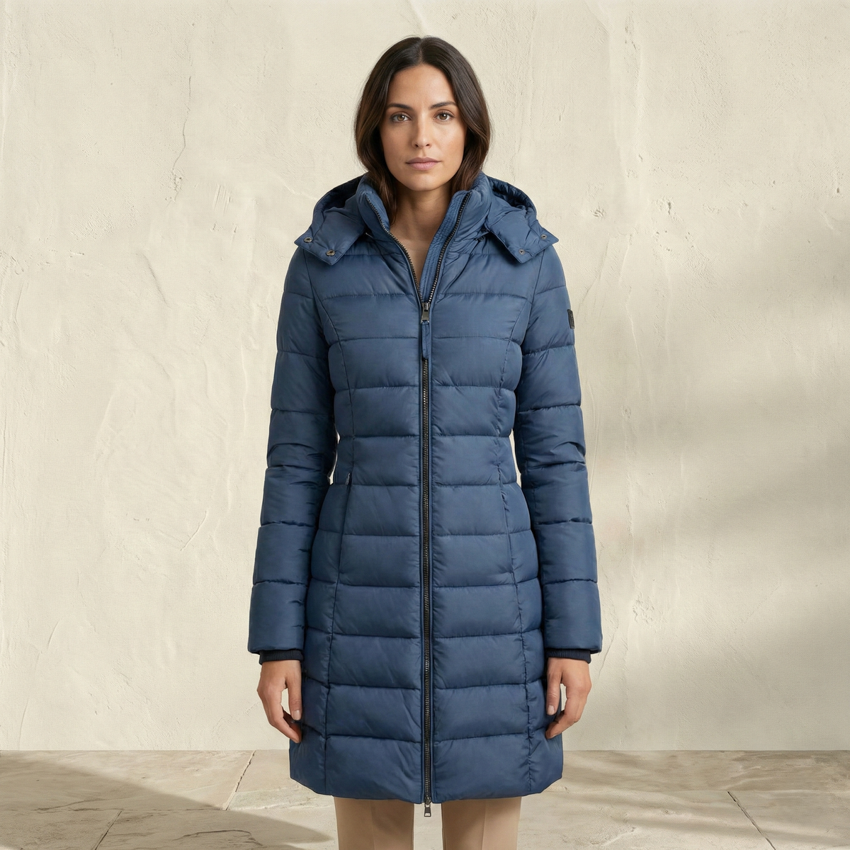 Parka llarga amb caputxa