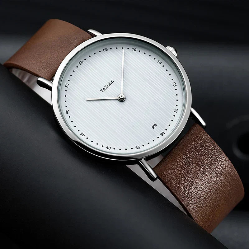 Orologio minimalista con quadrante a righe verticali