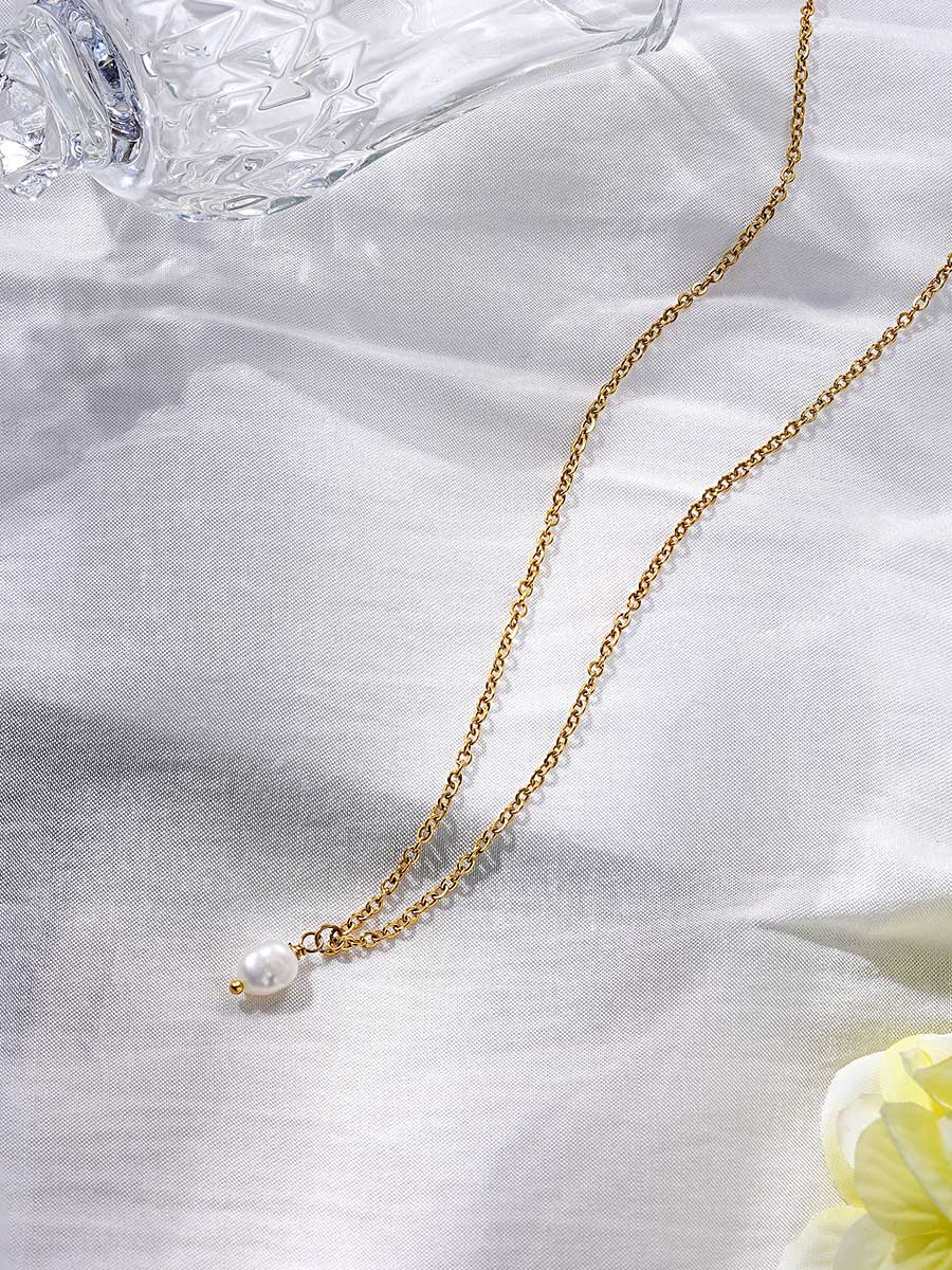 Collaret Minimalista amb Penjoll de Perla