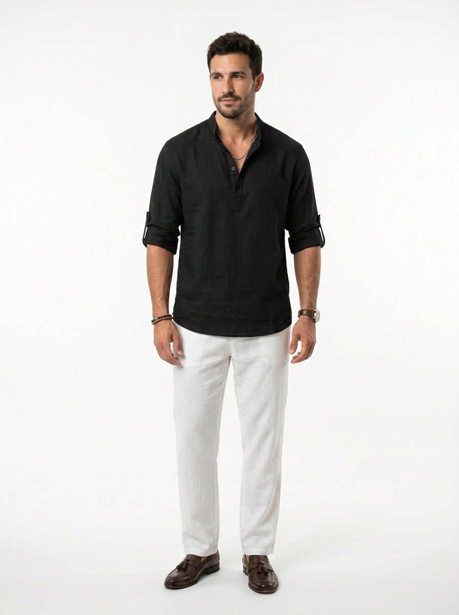 Chemise élégante en lin