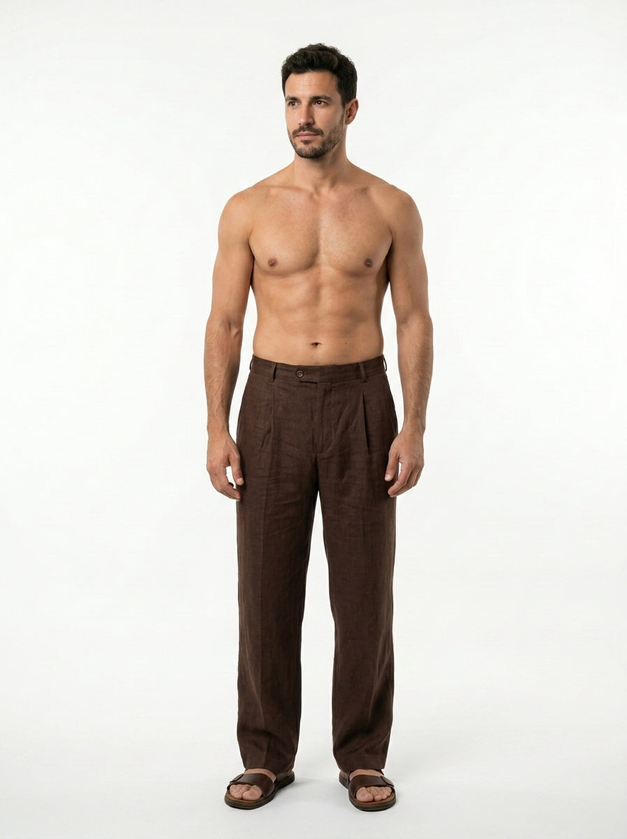 Pantalons de lli amples