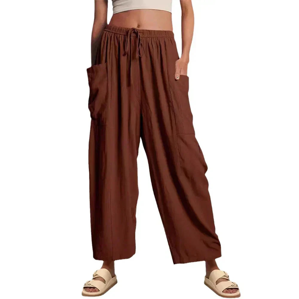 Pantaloni a gamba larga senza sforzo