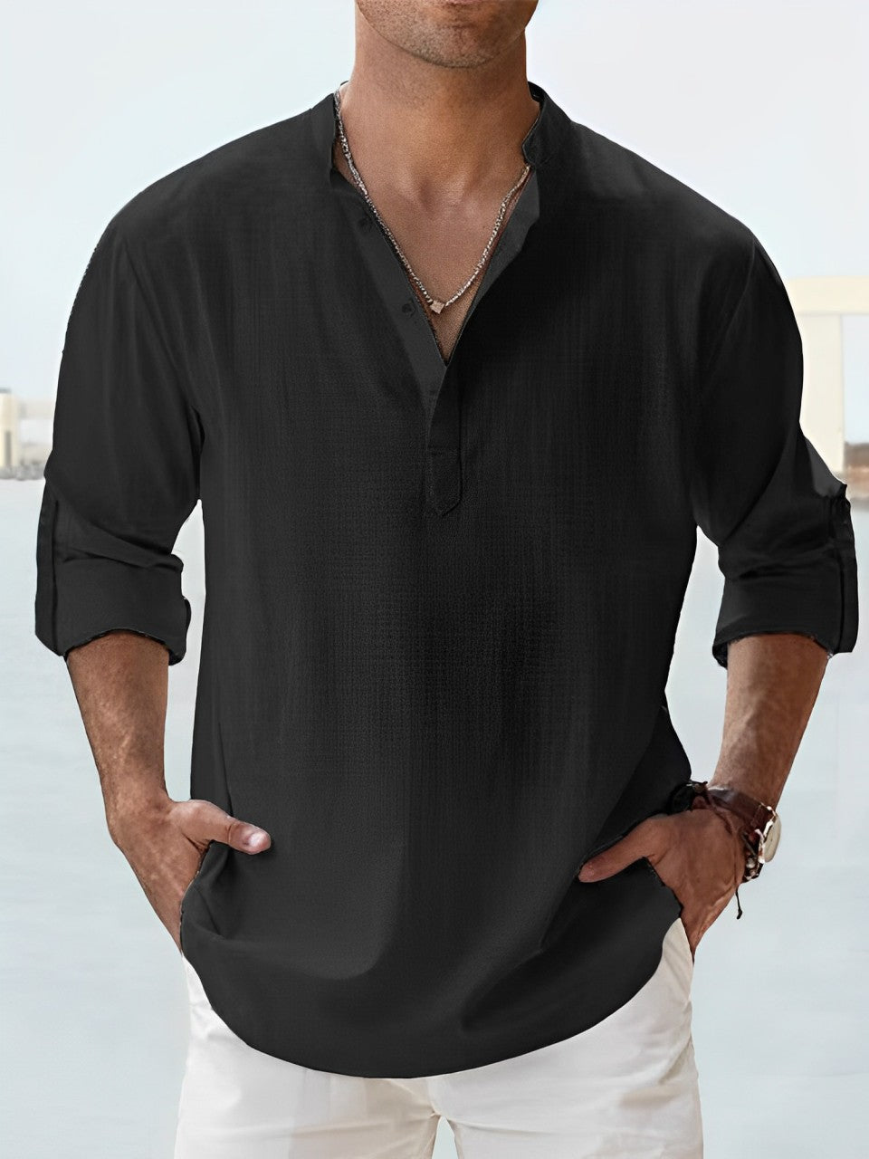 Chemise élégante en lin