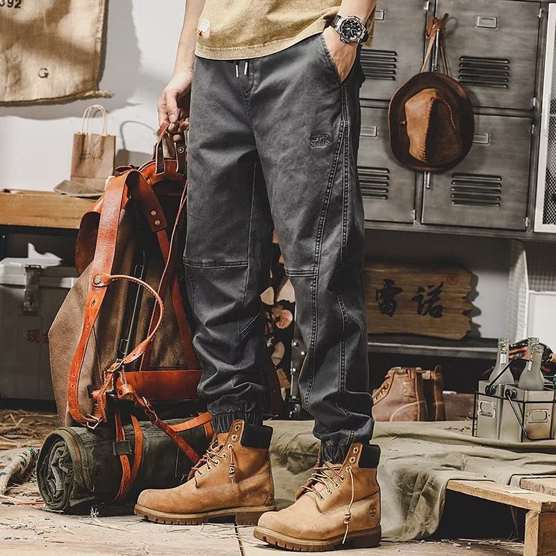 Pantalones cargo holgados de moda para hombre