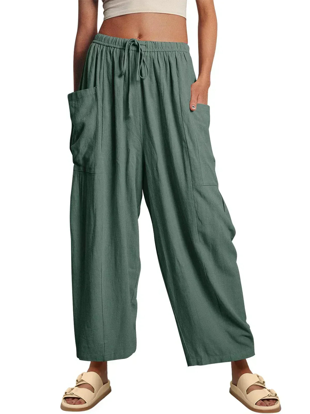 Pantaloni a gamba larga senza sforzo
