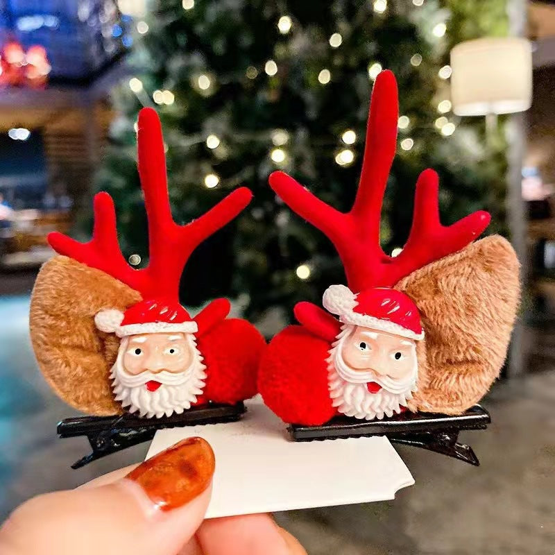 Bigudins de Nadal de fusta de renh