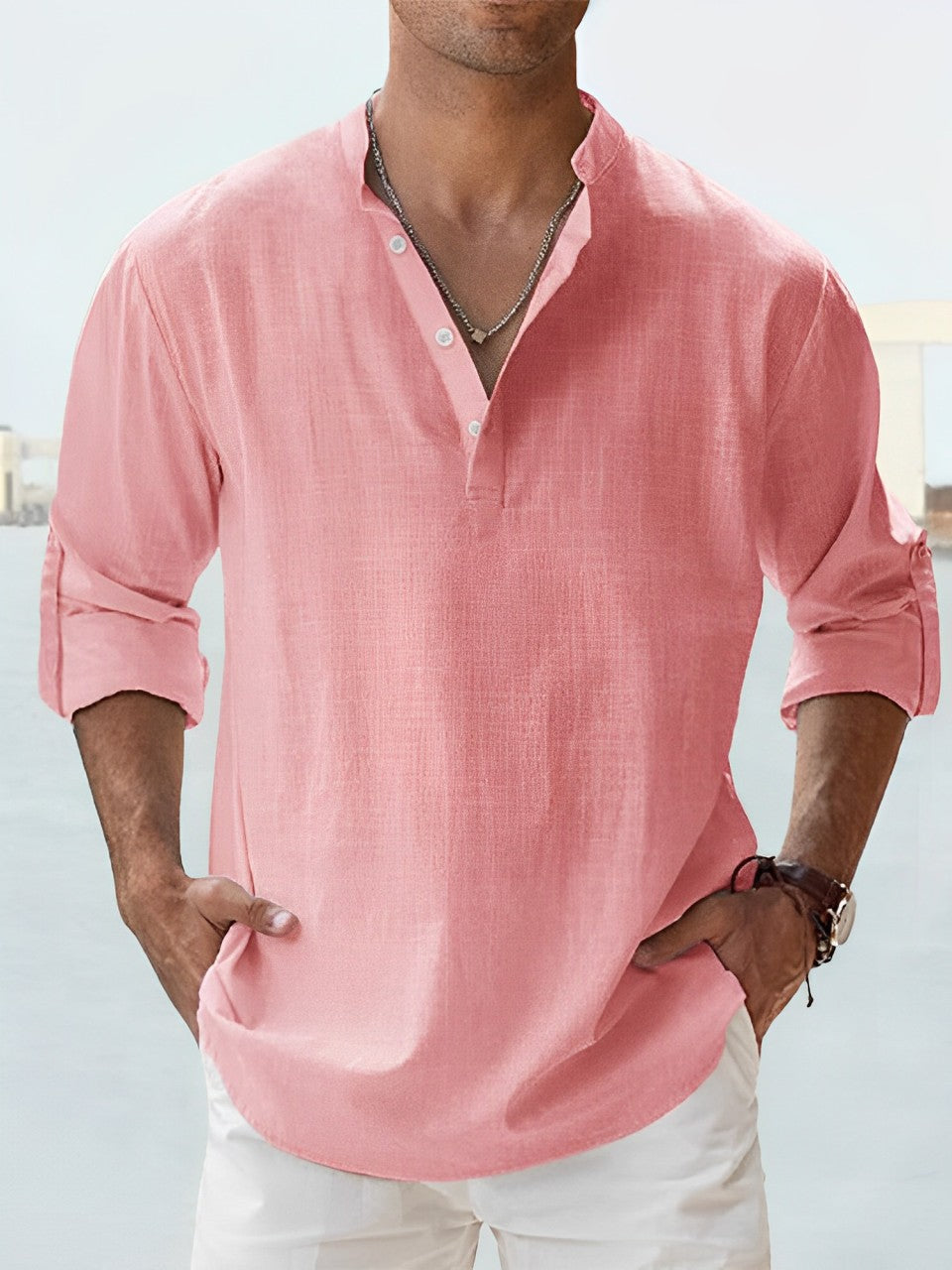 Chemise élégante en lin